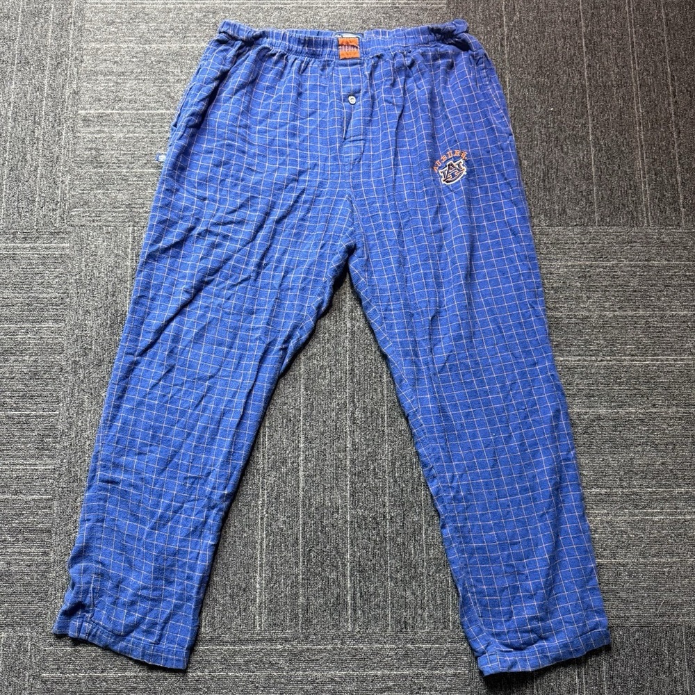90s Concepts Sport‎ Auburn Tigers Ultimate Flannel Sleep Pants Sz XL Relaxed